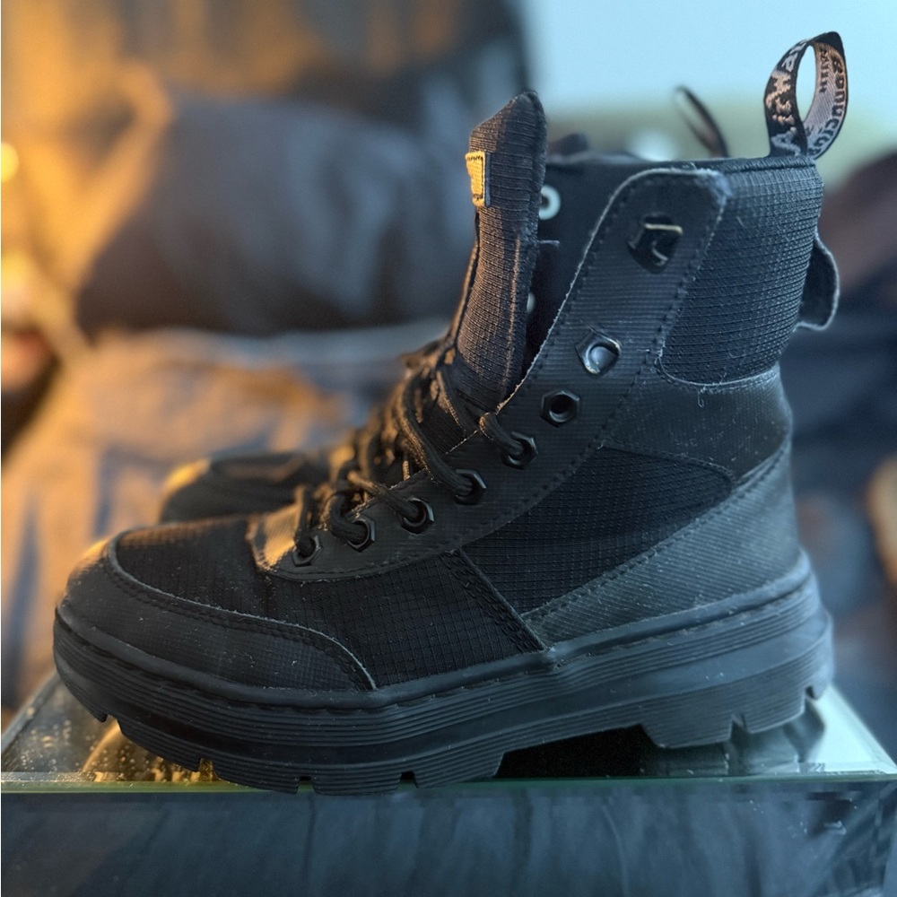 Dr. Martens Black Combs Tech Boots